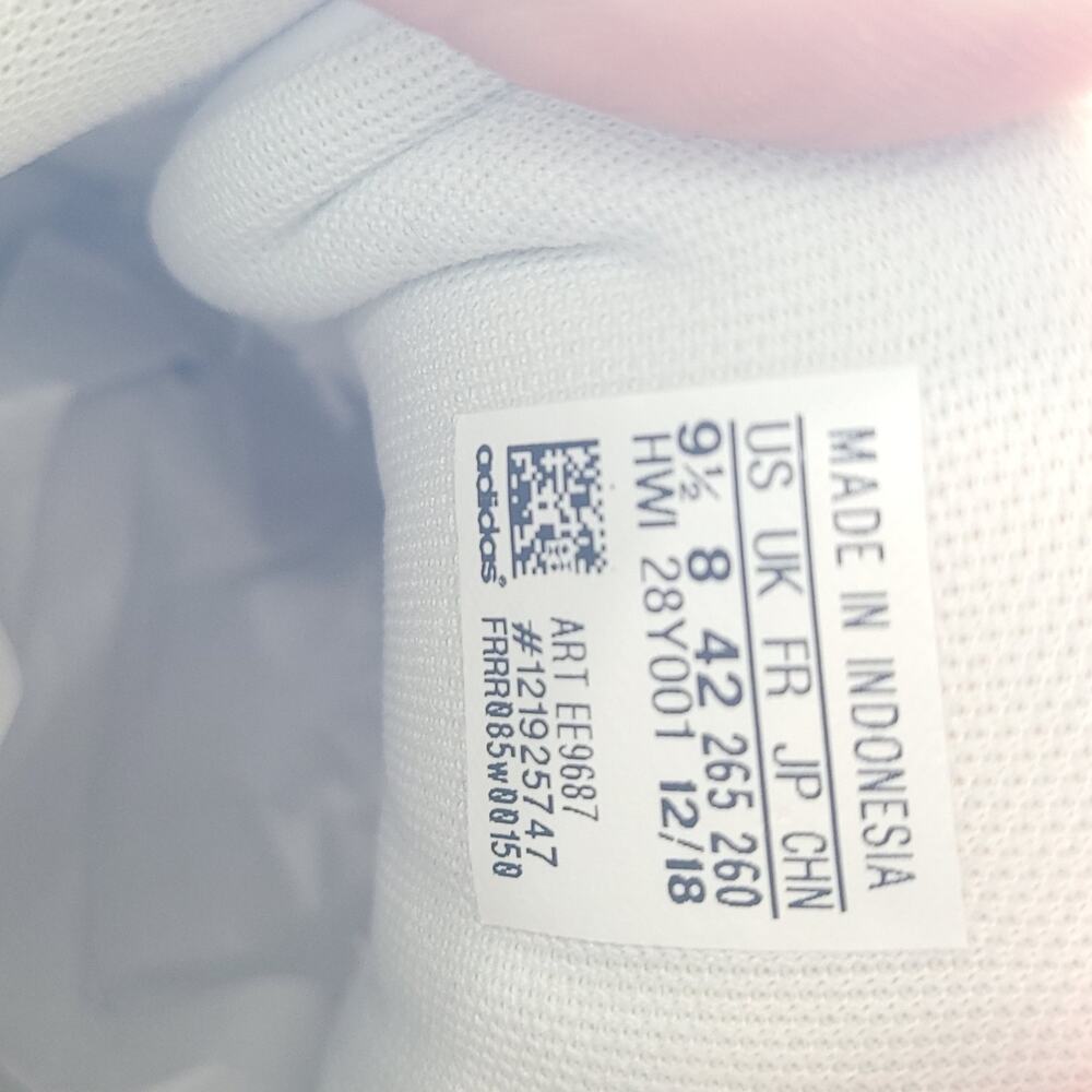 Adidas Grand Court White Yellow Stripe Superstar Casual EE9687 Womens size 9.5 - Picture 9 of 9